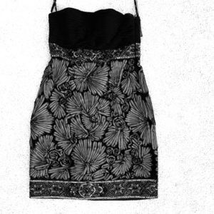 Strapless Sue Wong Black dress SZ 4